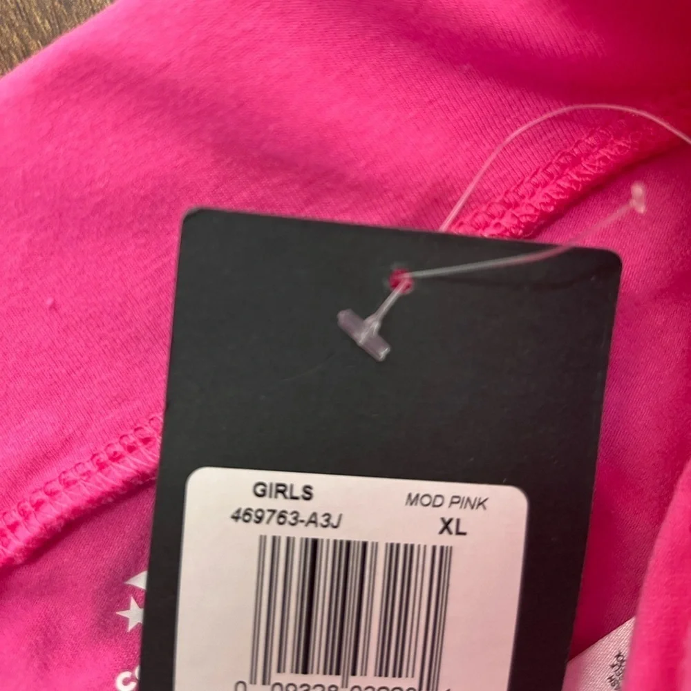 NWT converse girls youth leggings pink black sparkly extra large XL 13-14 years